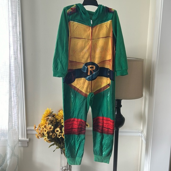 Ninja turtle Rafael one piece costume/pajamas Size 6 NWT. - Picture 1 of 8